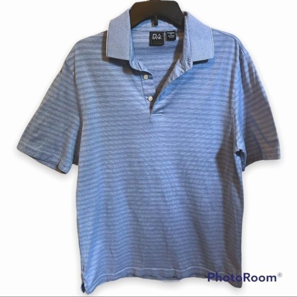 Jos. A. Banks Traveler Traditional Fit Light Blue Polo Shirt Size Small